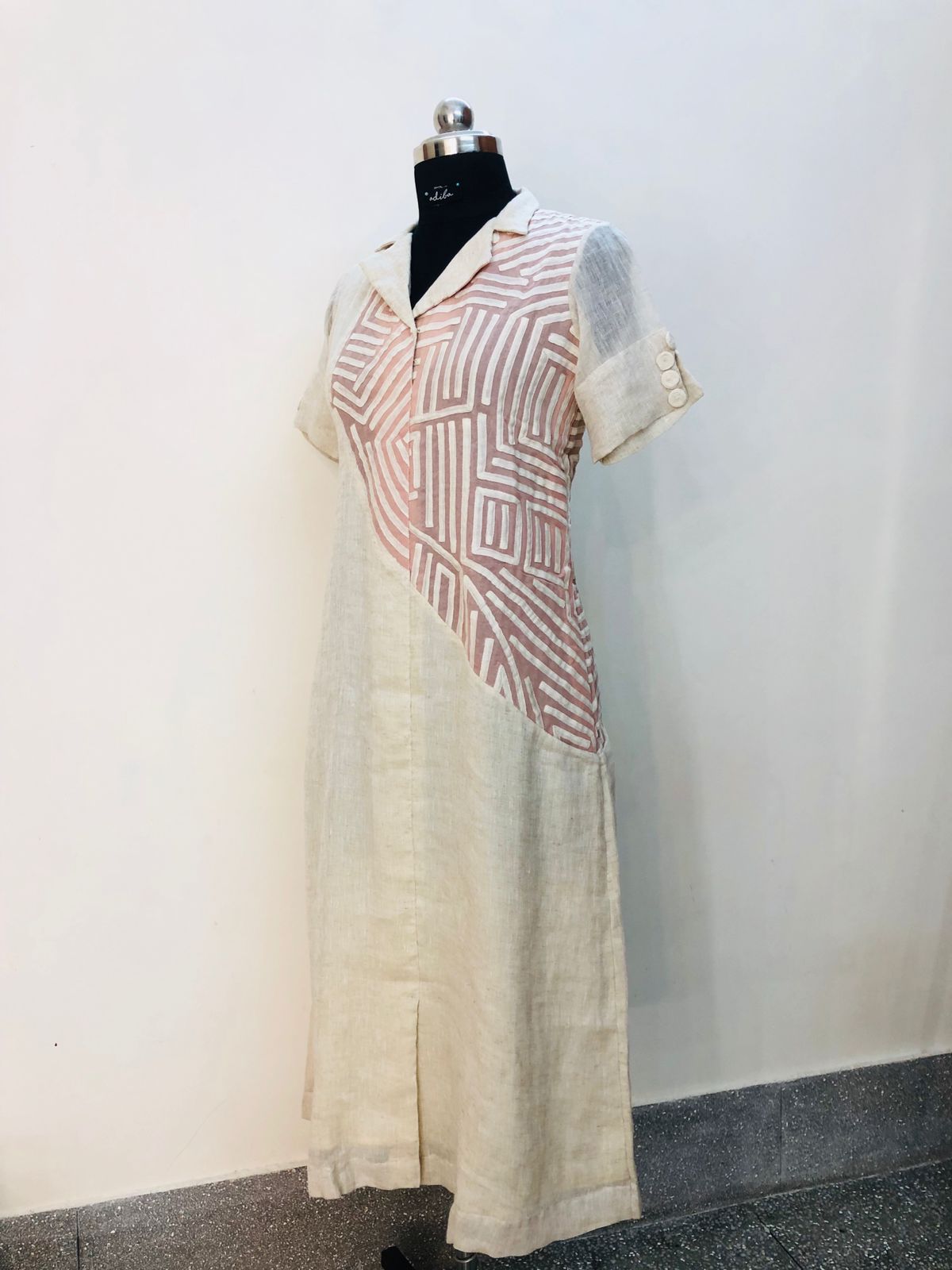 Linen Crème Dress