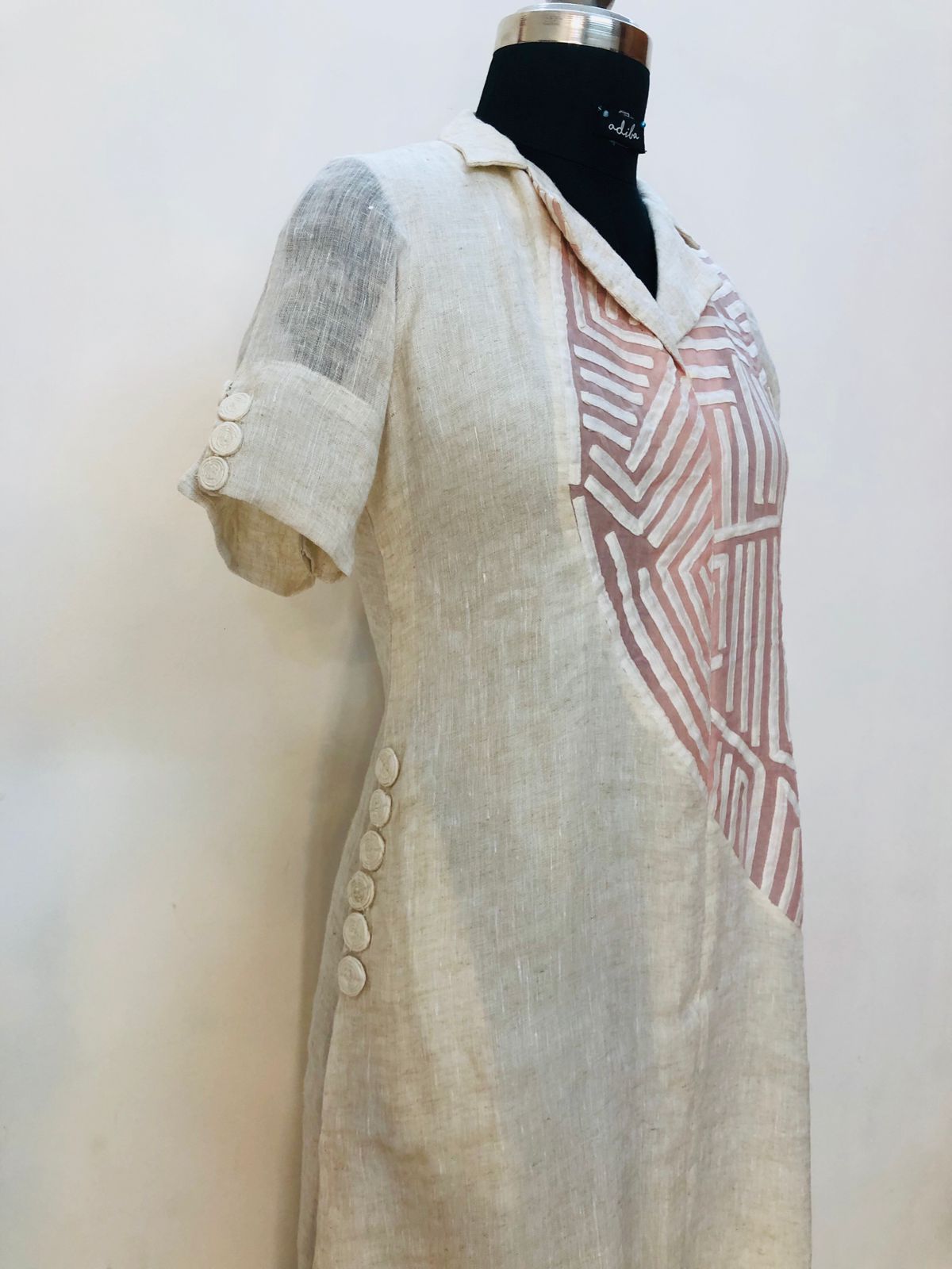 Linen Crème Dress