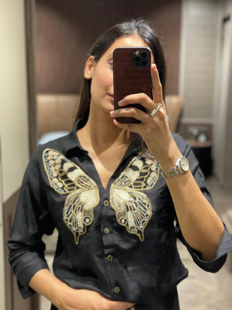 Classic Gold Butterfly Shirt